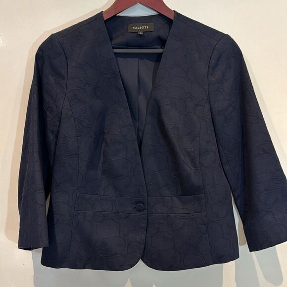 NWT Talbots Navy Suit Set- SZ 8- Fully Lined - Picture 2 of 12